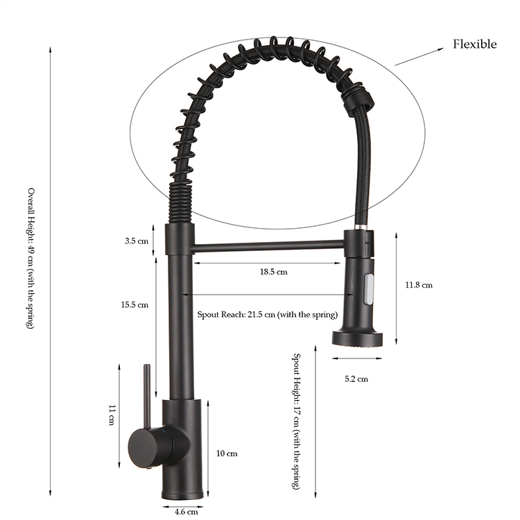 Robinet de cuisine extractible